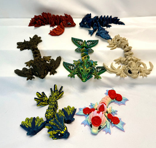 Tiny Dragons & Wyverns – Articulated 3D Printed Fantasy Figures